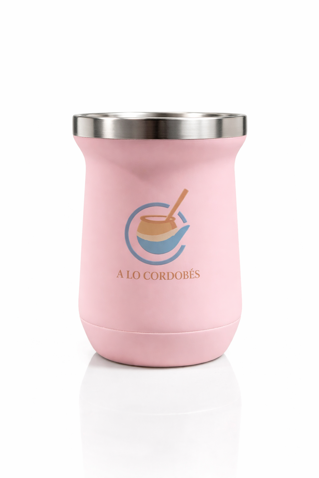 ALC MATE Stainless Steel Mate Cup 280ml – Double Wall Insulated Yerba Mate Gourd with Bombilla – Hot & Cold – Premium Argentine Mate Cup